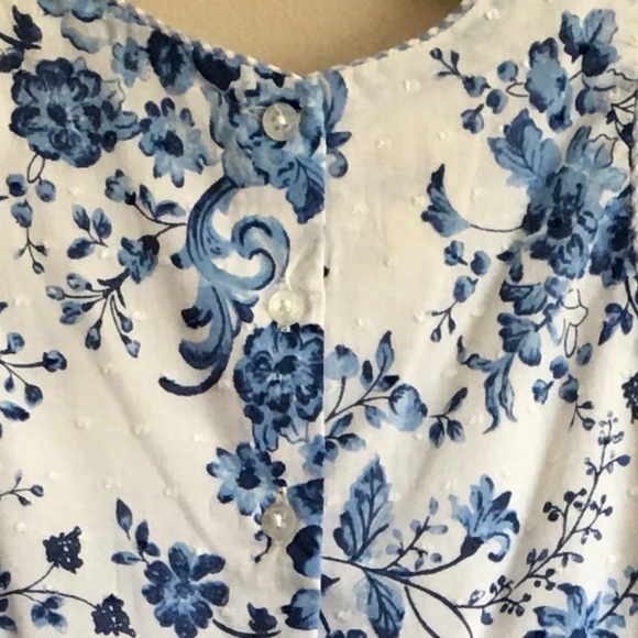 Marmellata Little Girl Floral Blue/White Dress size 4. - Picture 8 of 9